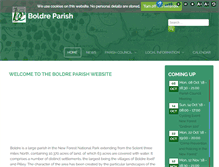 Tablet Screenshot of boldre.org.uk